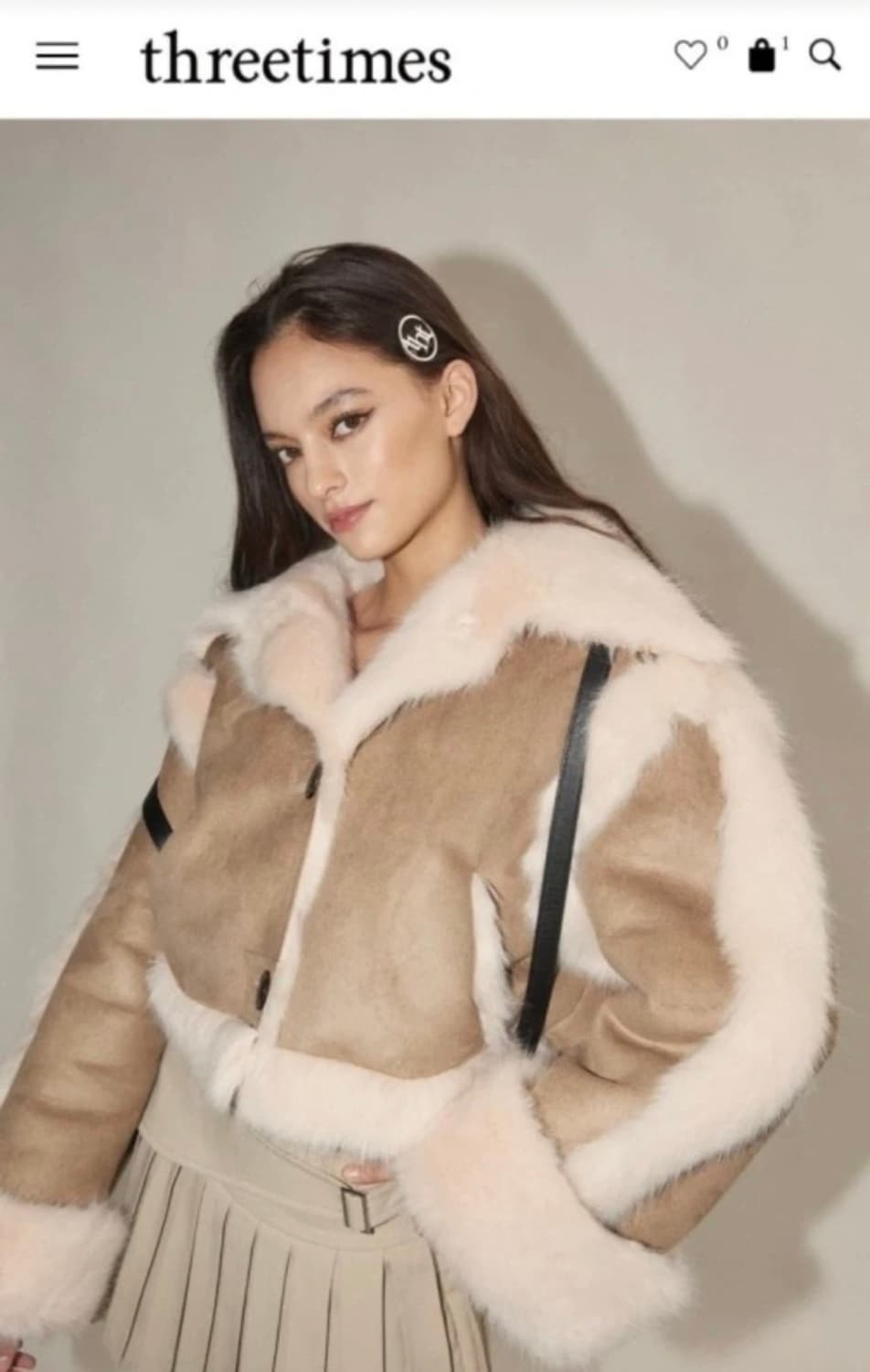 threetimes 쓰리타임즈 버니퍼 21fw 상품이미지1