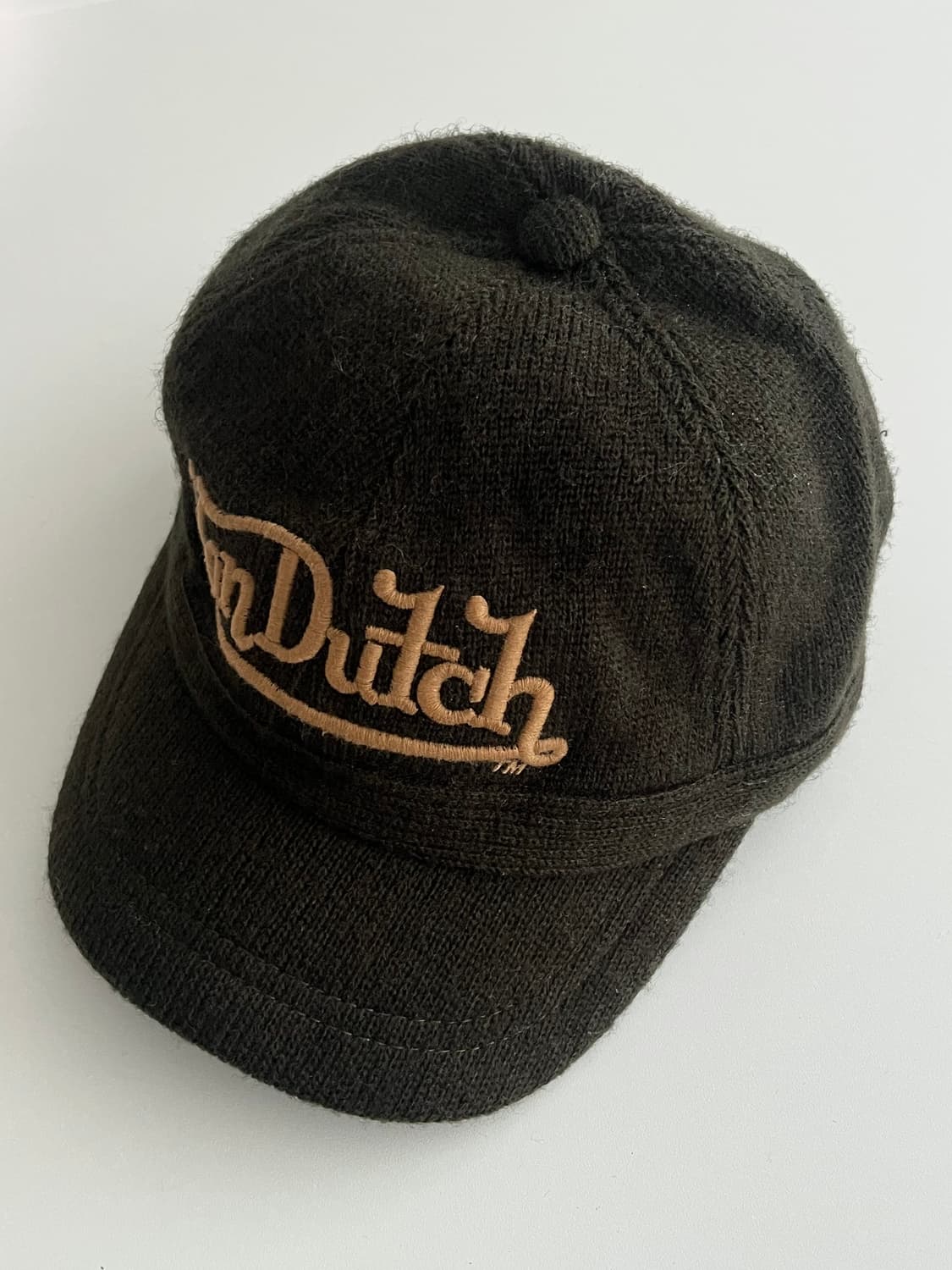 본더치 빈티지 니트 볼캡 카키 상품이미지1