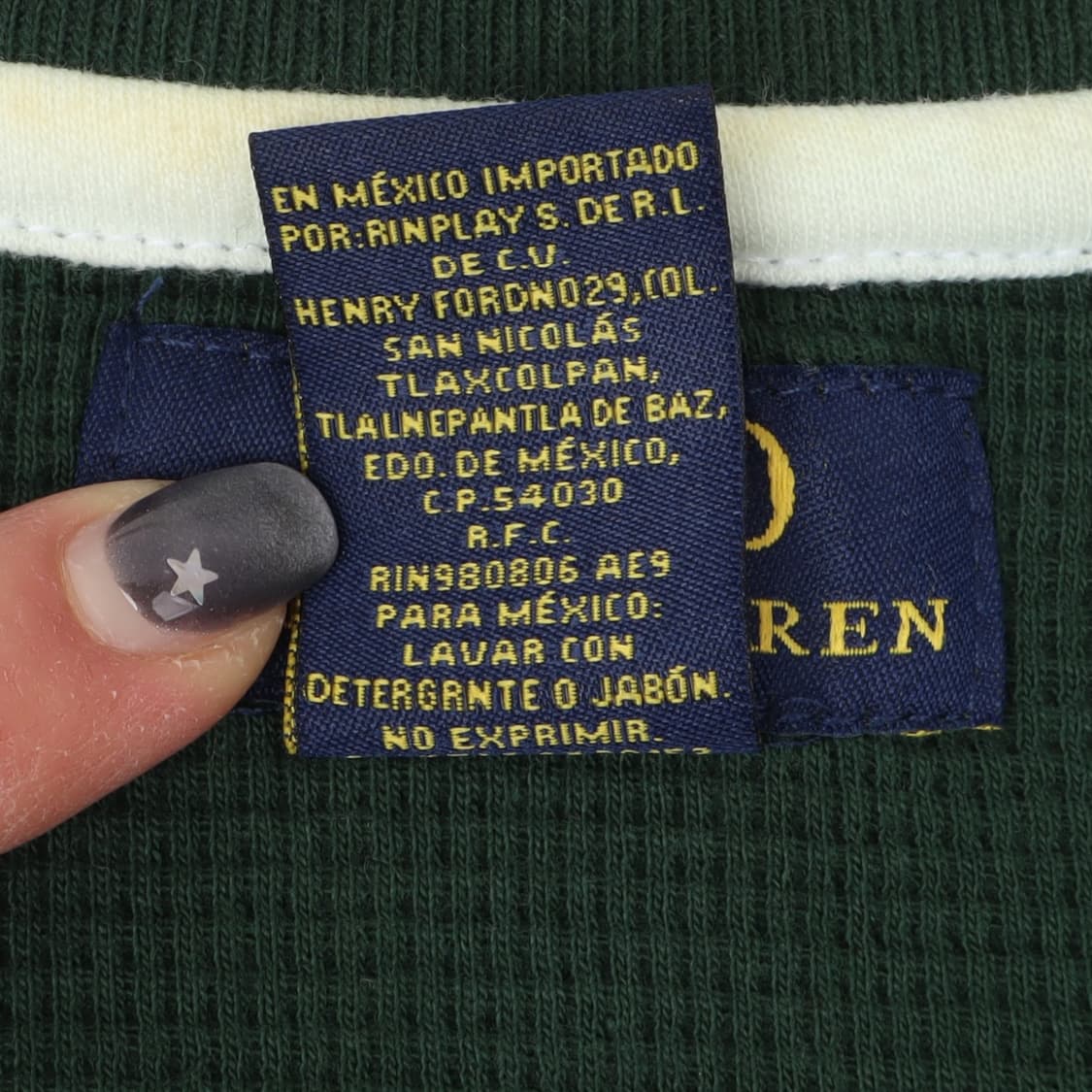 폴로 랄프로렌 그린 와플 하프 티셔츠 상품이미지9