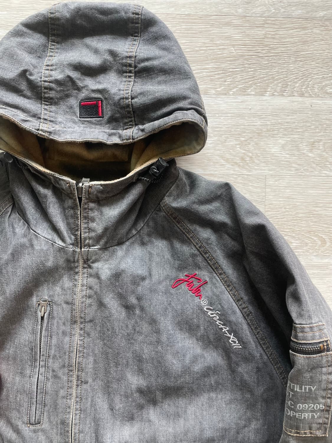 푸부 FUBU 리버시블 카모/흑청 자켓 상품이미지3