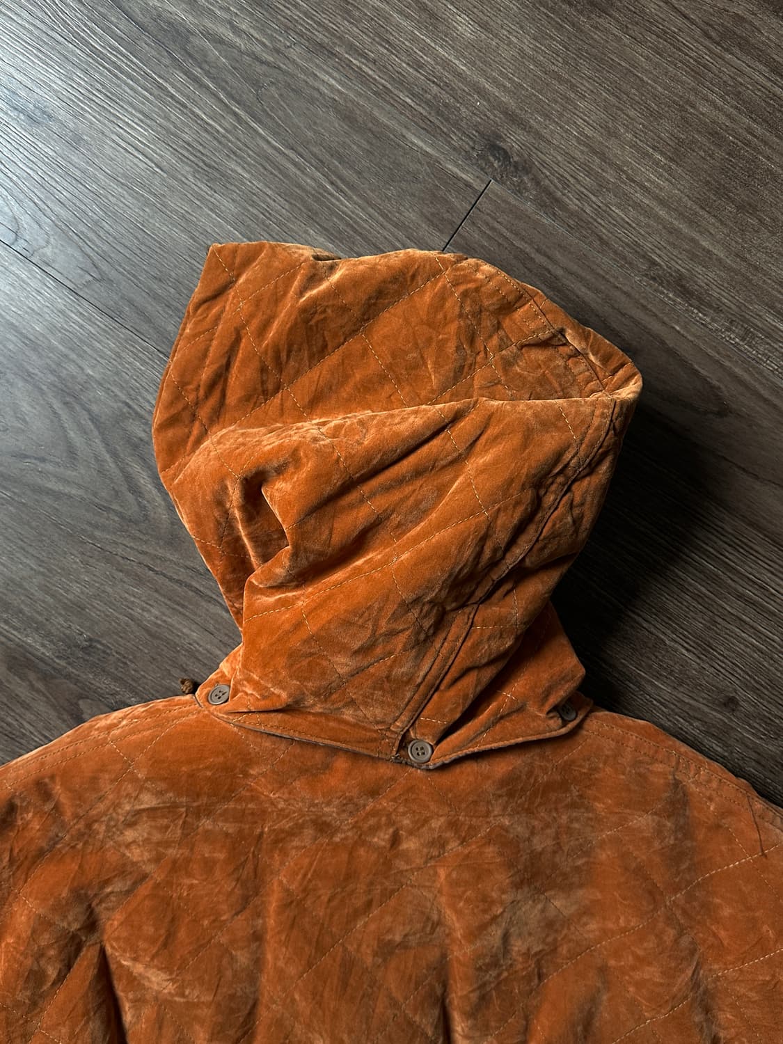 C.V.T. 페이크 레더 크롭 후드 봄버 상품이미지9