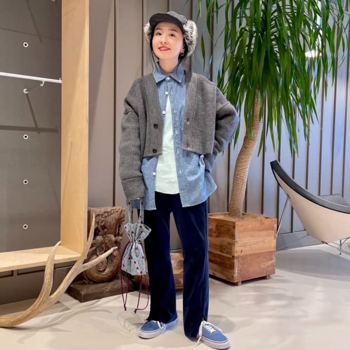 빔즈보이 BEAMS BOY 7 Gauge Military Cardigan 상품이미지4