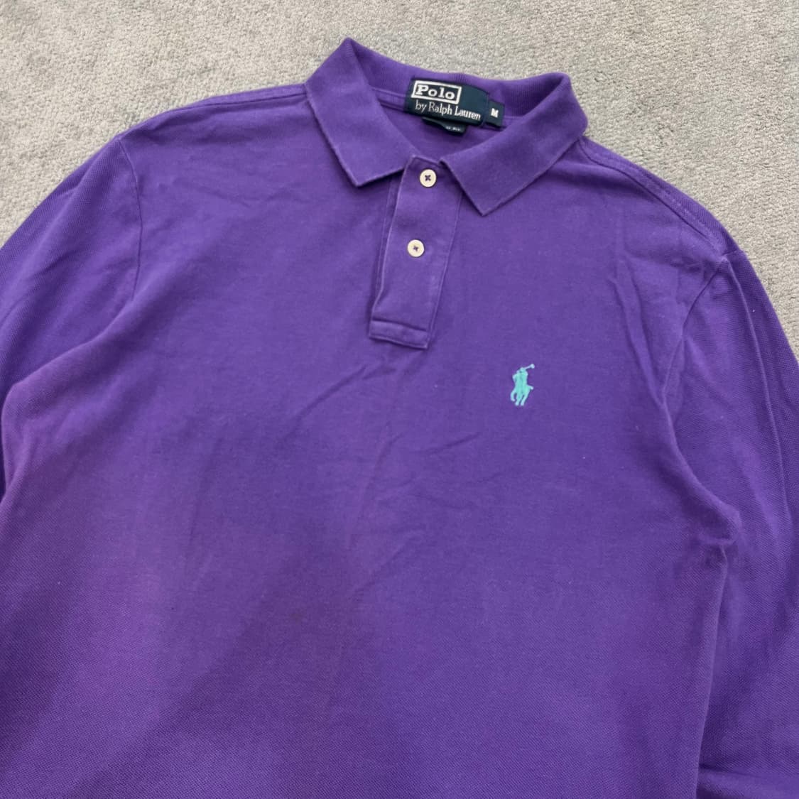M 폴로 랄프로렌 퍼플 긴팔 카라티셔츠 상품이미지2