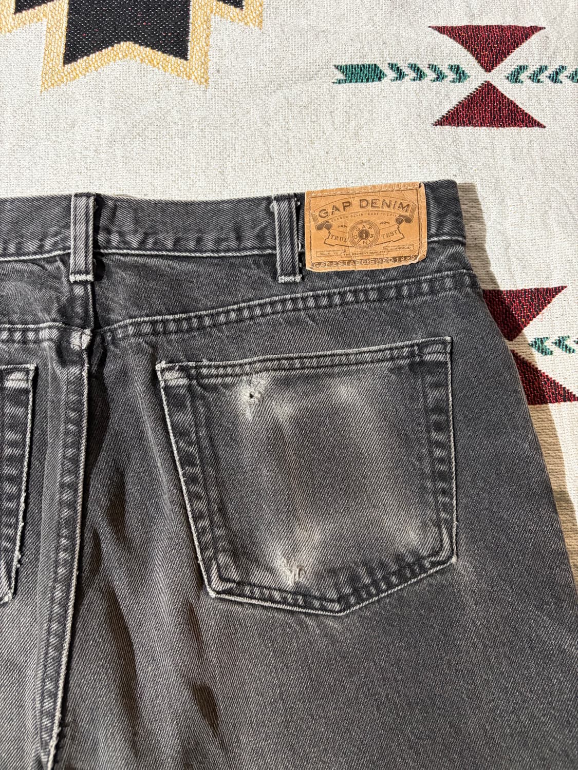 90s OLD GAP Black denim pants 상품이미지6