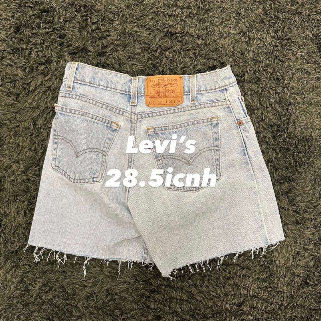 (28.5inch) 90s 리바이스 데님 쇼츠 청반바지 상품이미지1