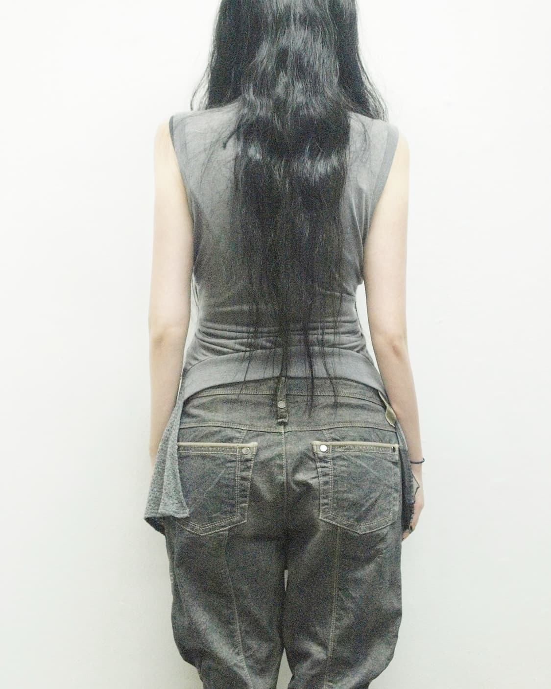 gomme 레이어드 아방가르드 니트 베스트 상품이미지4