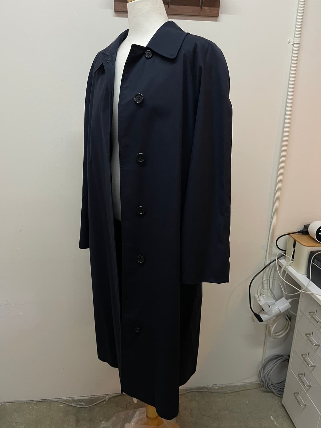 버버리 네이비 트렌치 코트 자켓 상품이미지4