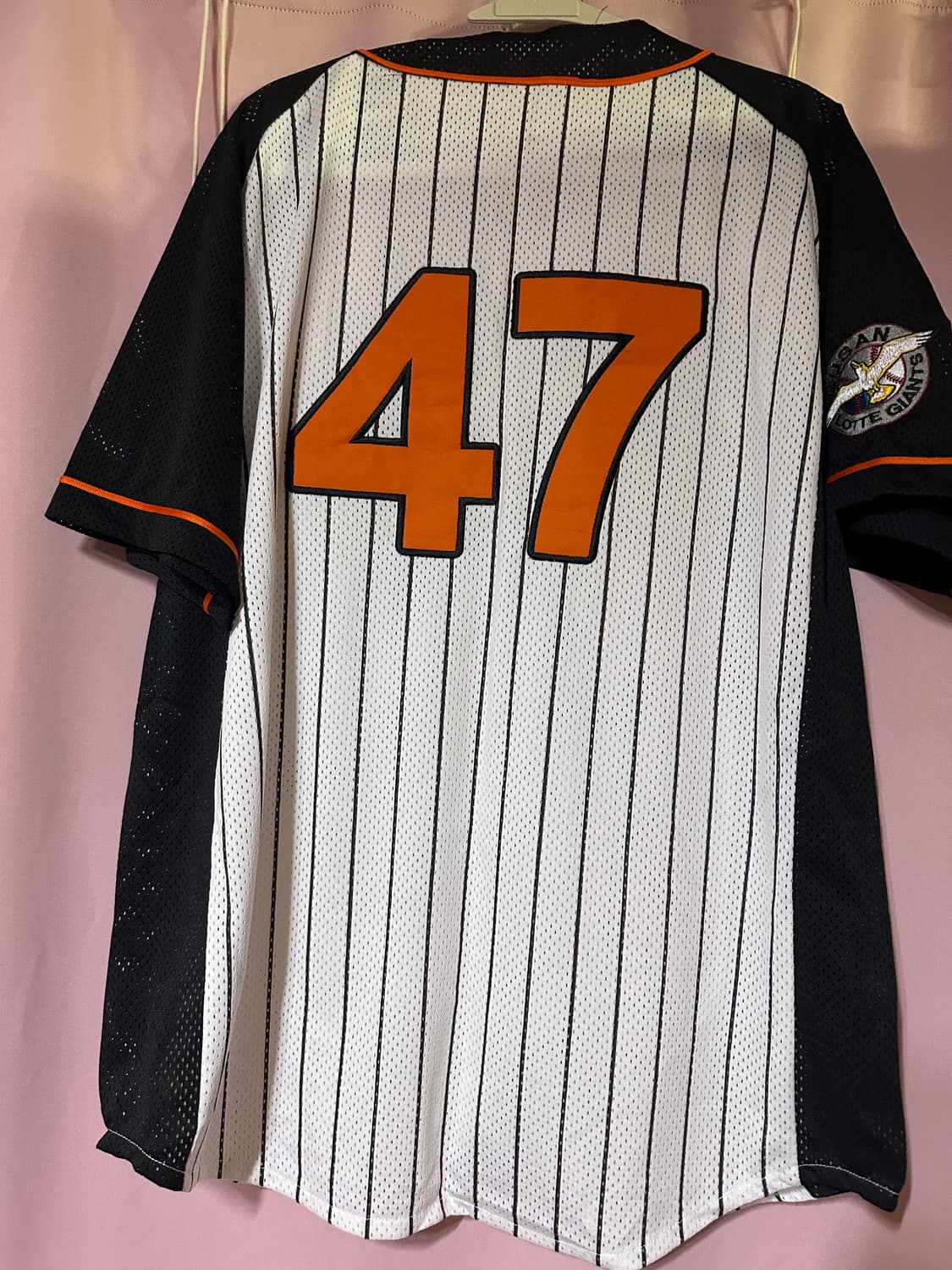 롯데 자이언츠 유니폼 47 롯데자이언츠 반팔 100사이즈 롯데유니폼 상품이미지4