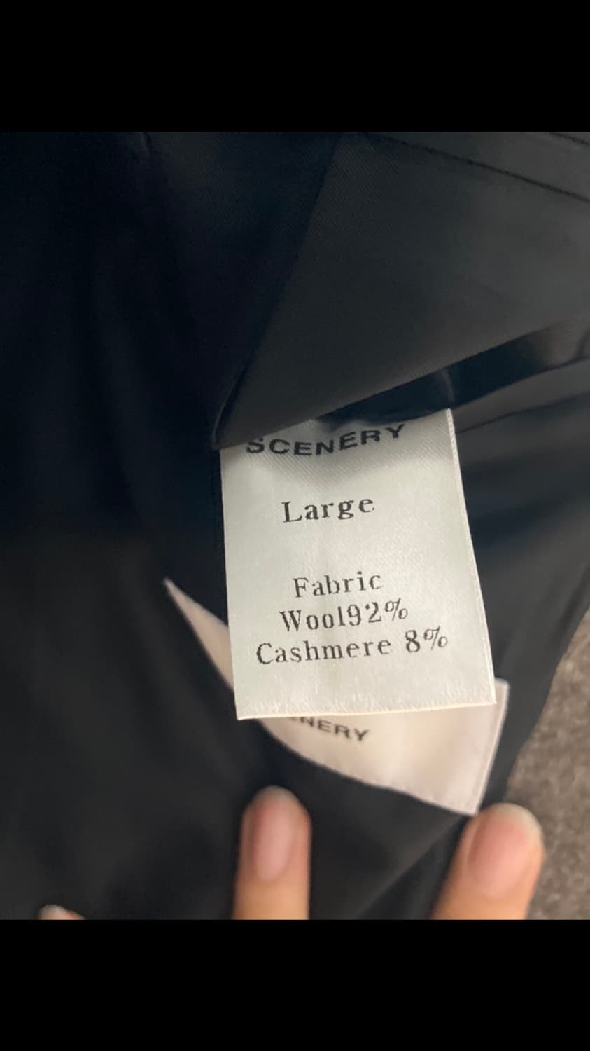 시너리 그레이 싱글 롱코트 L 상품이미지5