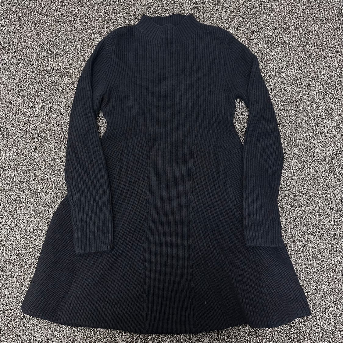 COS 코스 여성 니트 골지 롱 원피스 블랙 S 상품이미지1