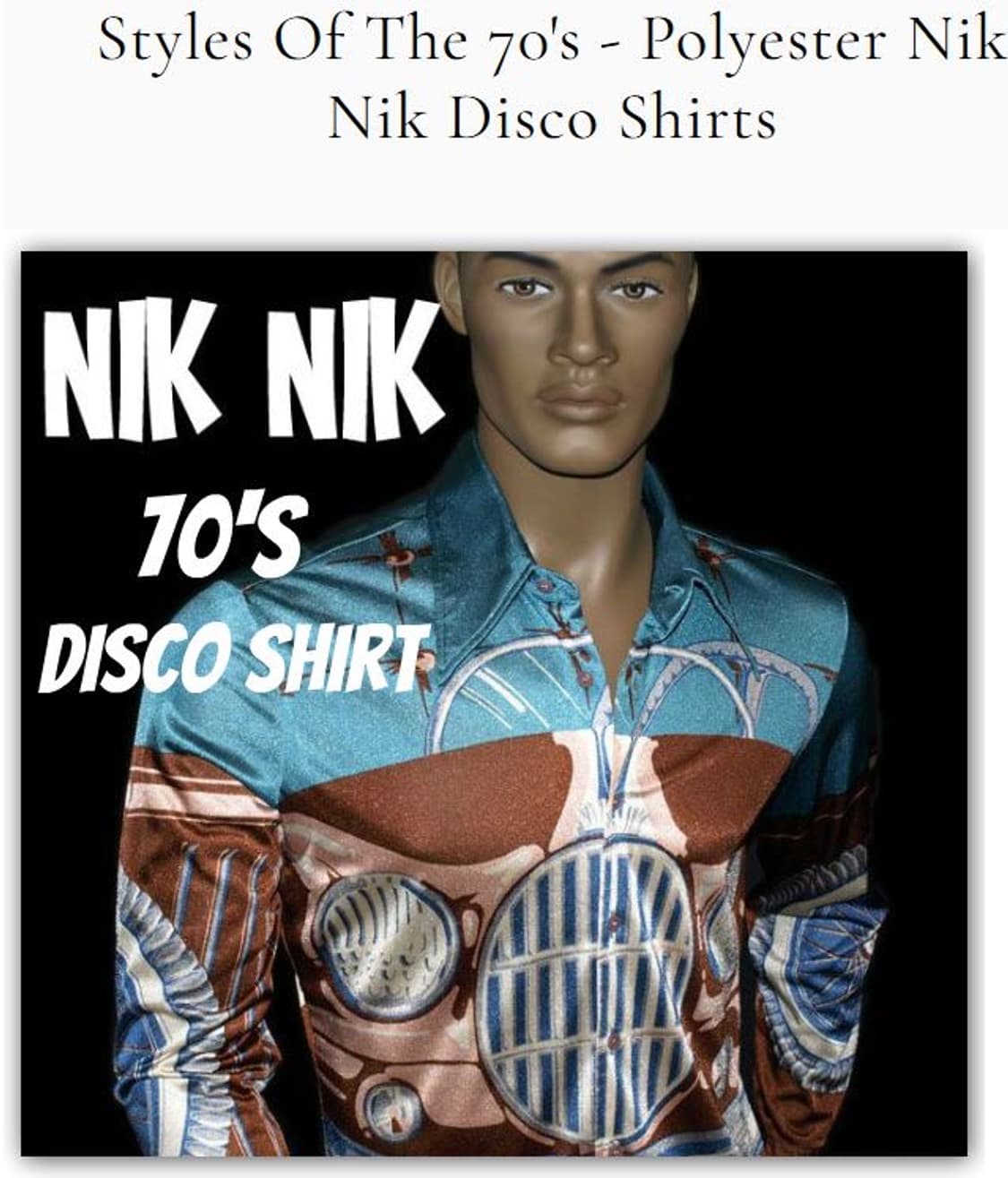 70's Euro Vintage nik-nik Nylon Jersey D 상품이미지1