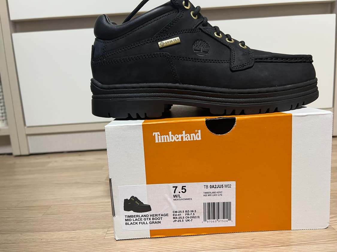 팀버랜드 목토 미드 블랙 고어텍스 255 상품이미지2