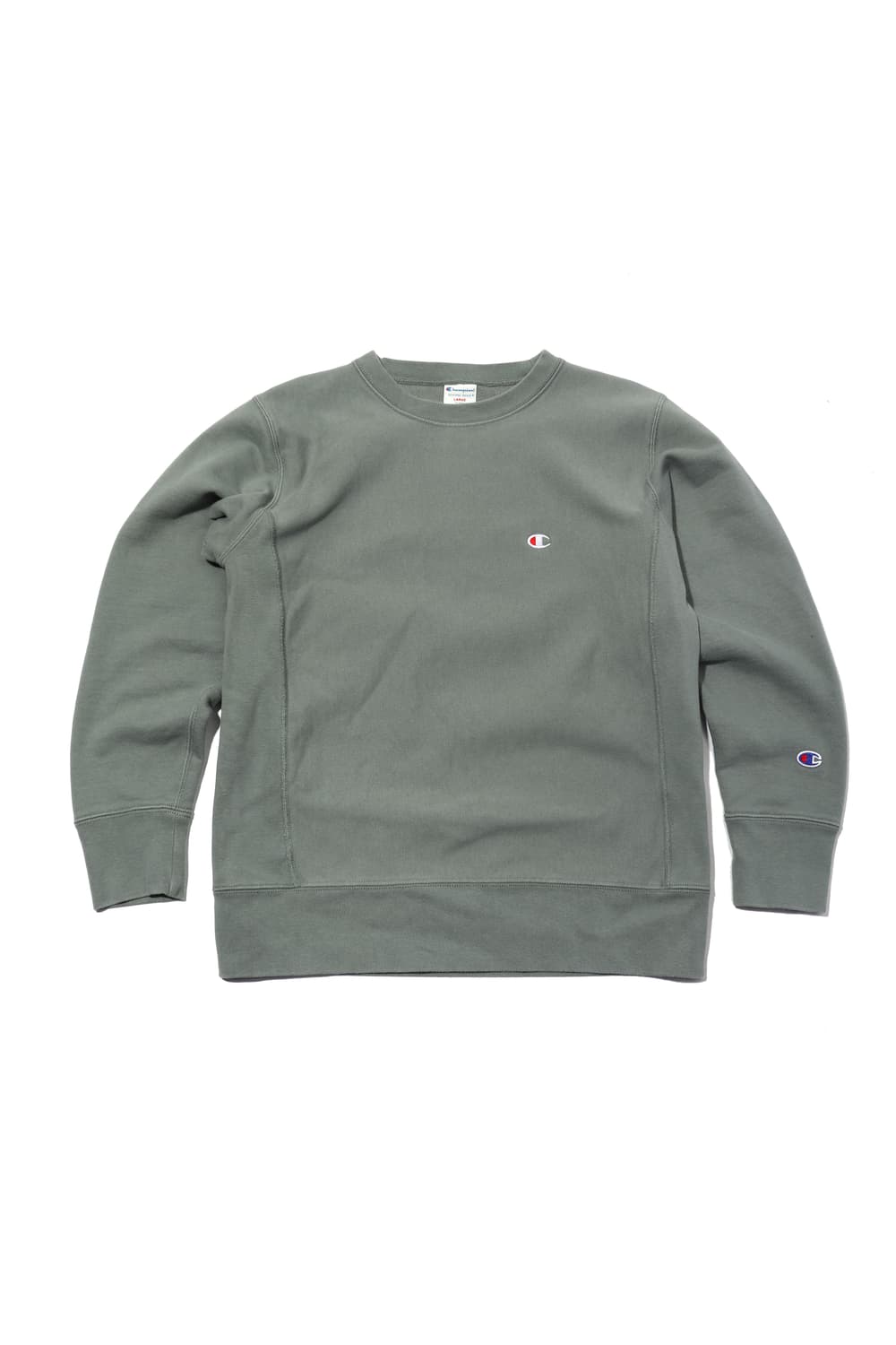 CHAMPION 세이지 그린 컬러 리버스 위브 맨투맨 상품이미지1