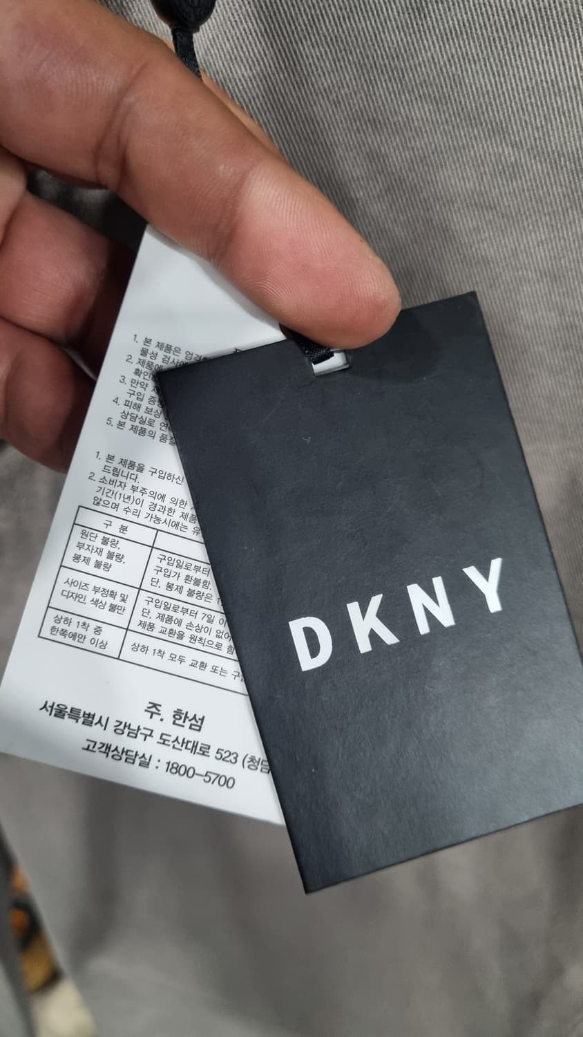 DKNY (한섬) 그레이 면바지 34 새상품 상품이미지4