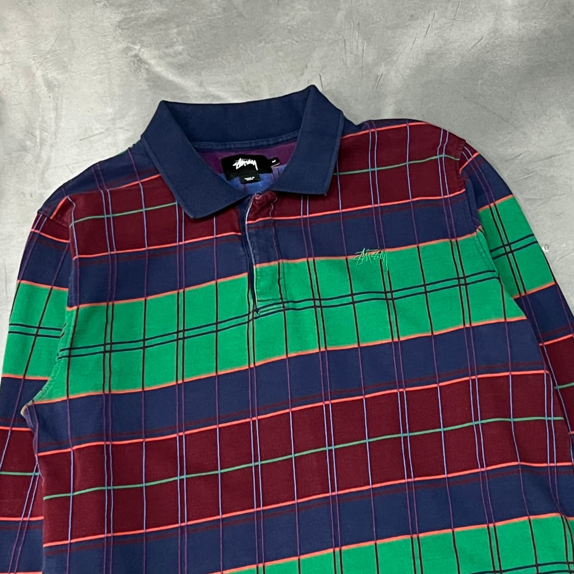  스투시 체크 럭비 티셔츠 y15020 상품이미지3