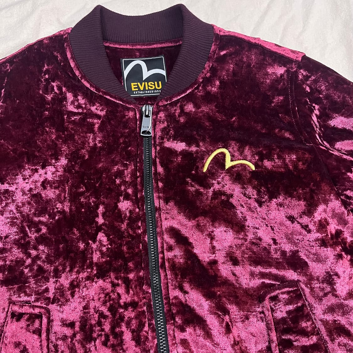 EVISU 에비수 벨벳 스카잔 자켓 상품이미지3