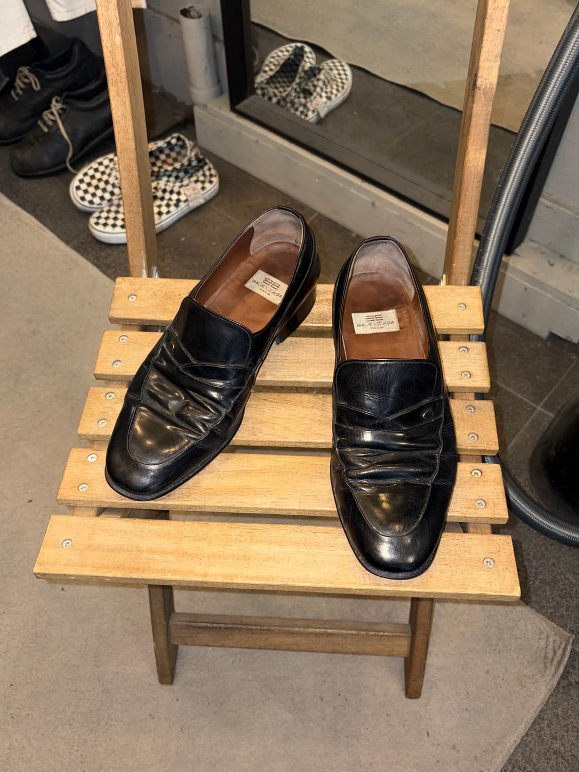 90‘s Balenciaga Paris Shirring BB loafer 상품이미지4