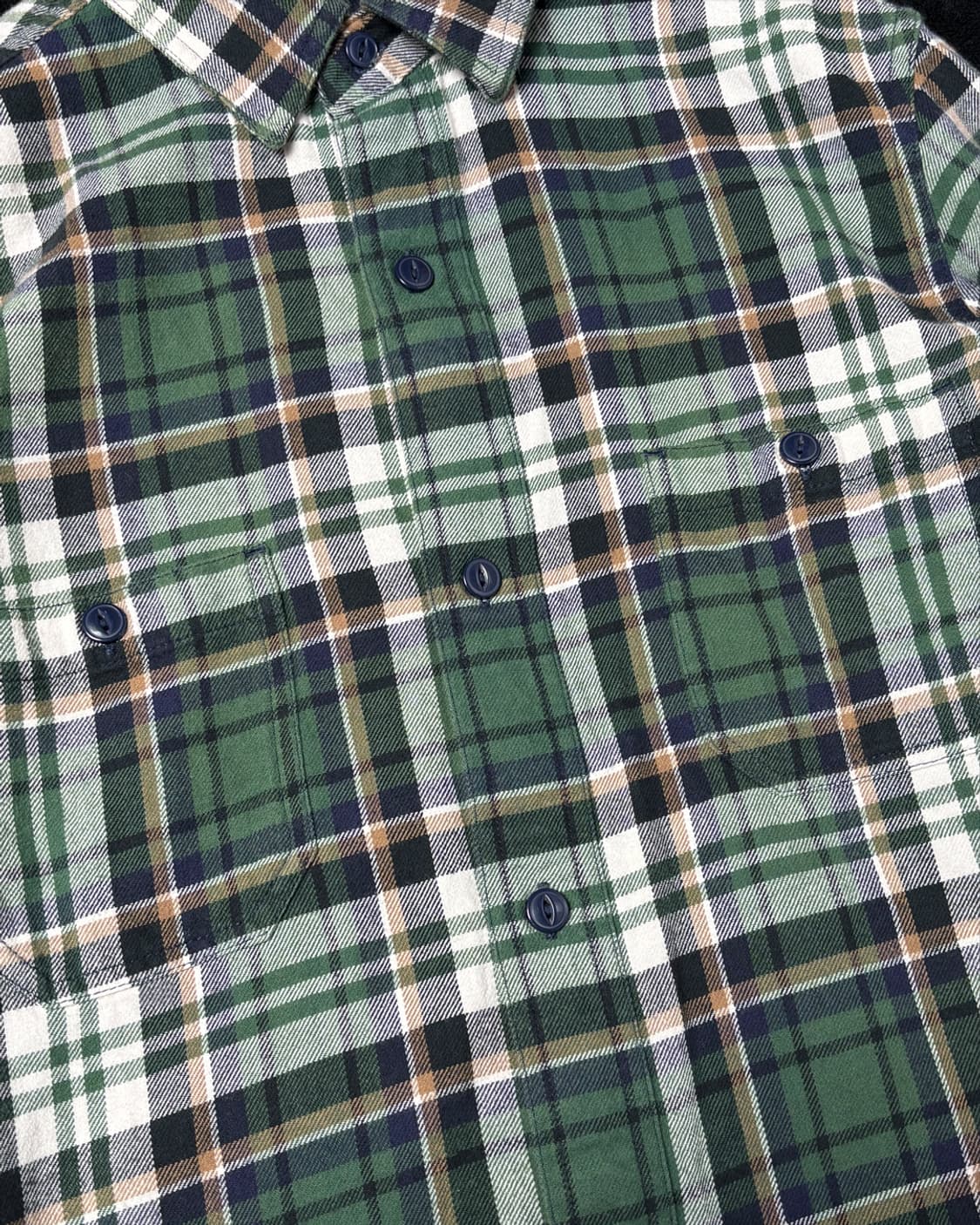 일본빈티지 COEN 그린 체커 셔츠 상품이미지4