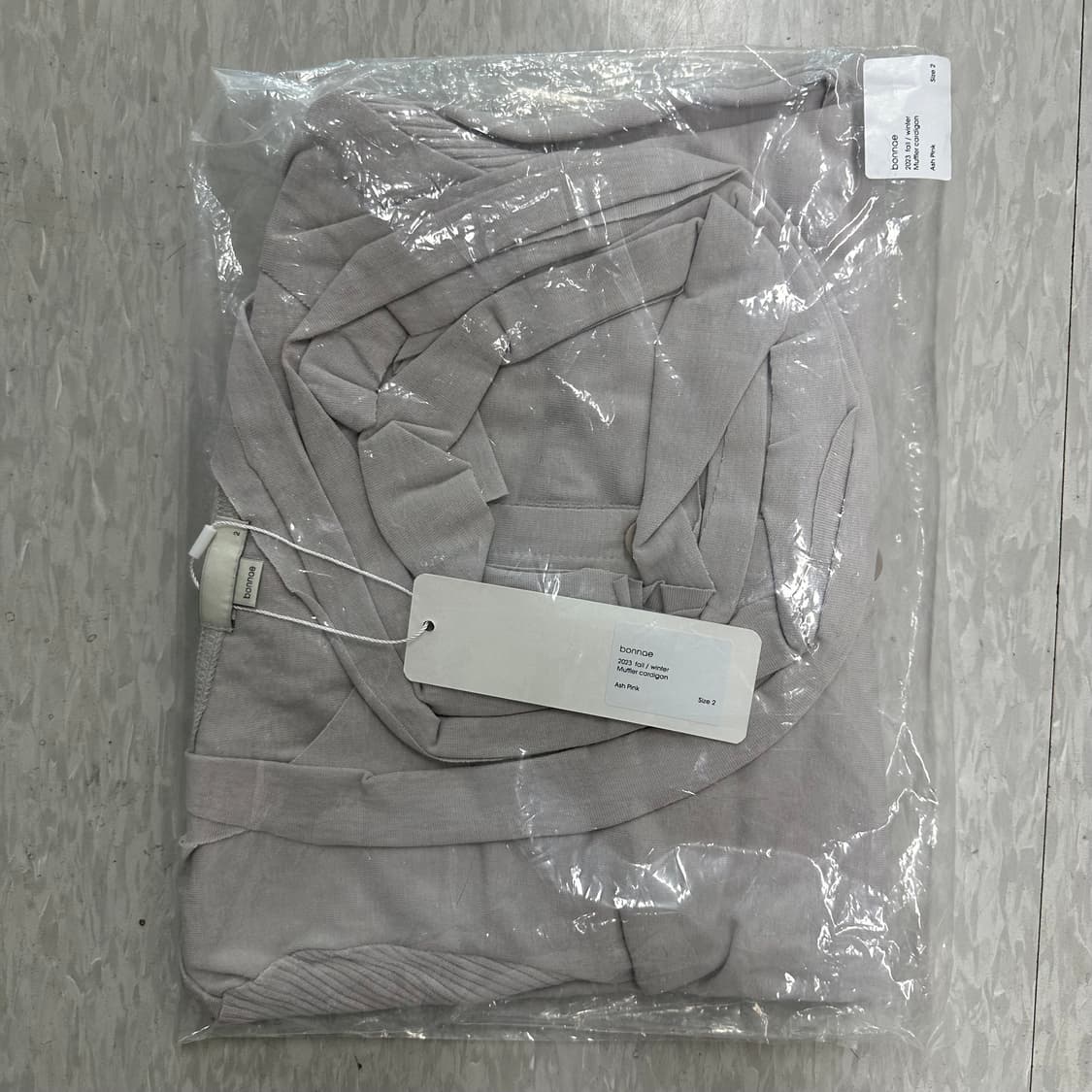 (새상품) bonnae 본네 muffler cardigan 상품이미지2