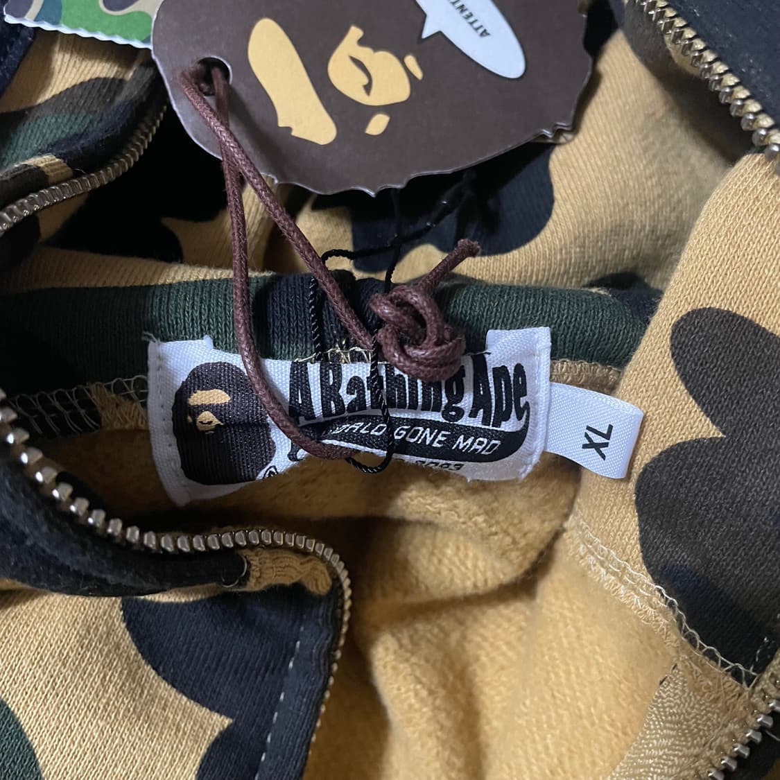 베이프x메디콤토이 황계 후드집업 XL #bape #베이프 #샤크 #베어 상품이미지4