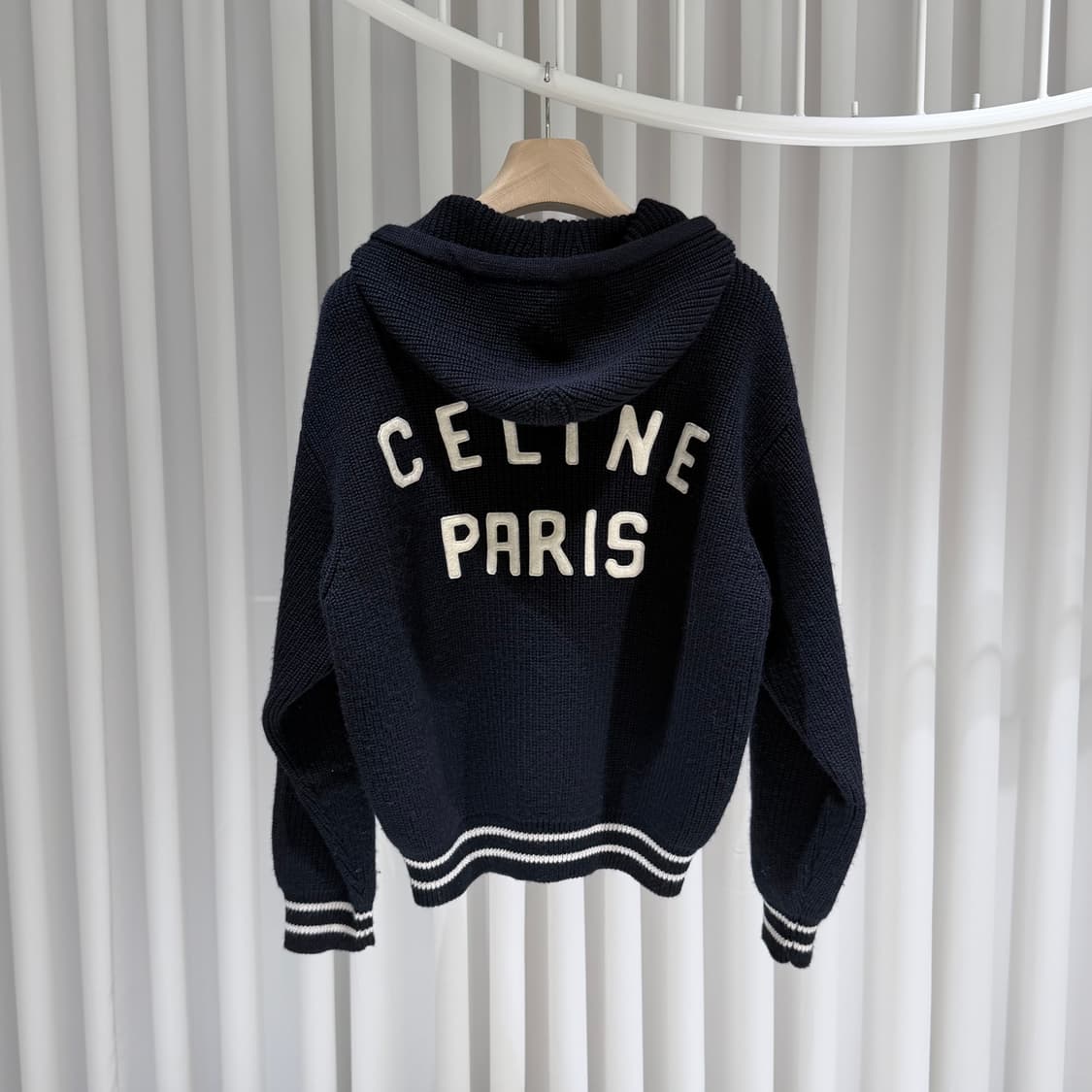 (A+/XS) / 셀린느 콜리지 후드 자켓 네이비 상품이미지6