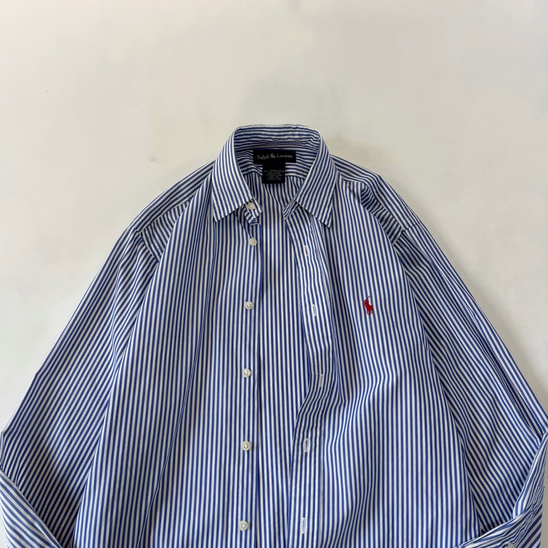 Polo Ralph Lauren 블루 화이트 스트라이프 셔츠 상품이미지5