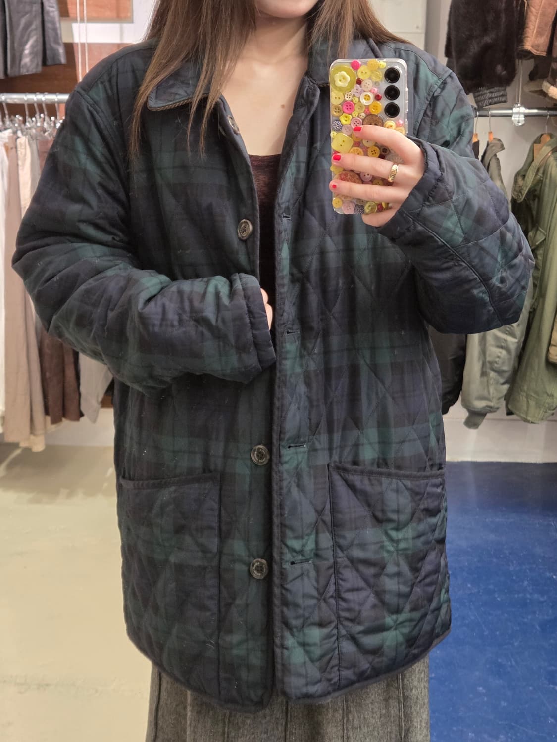 PRL 폴로 랄프로렌 블랙와치 리버시블 퀼팅 자켓 상품이미지2