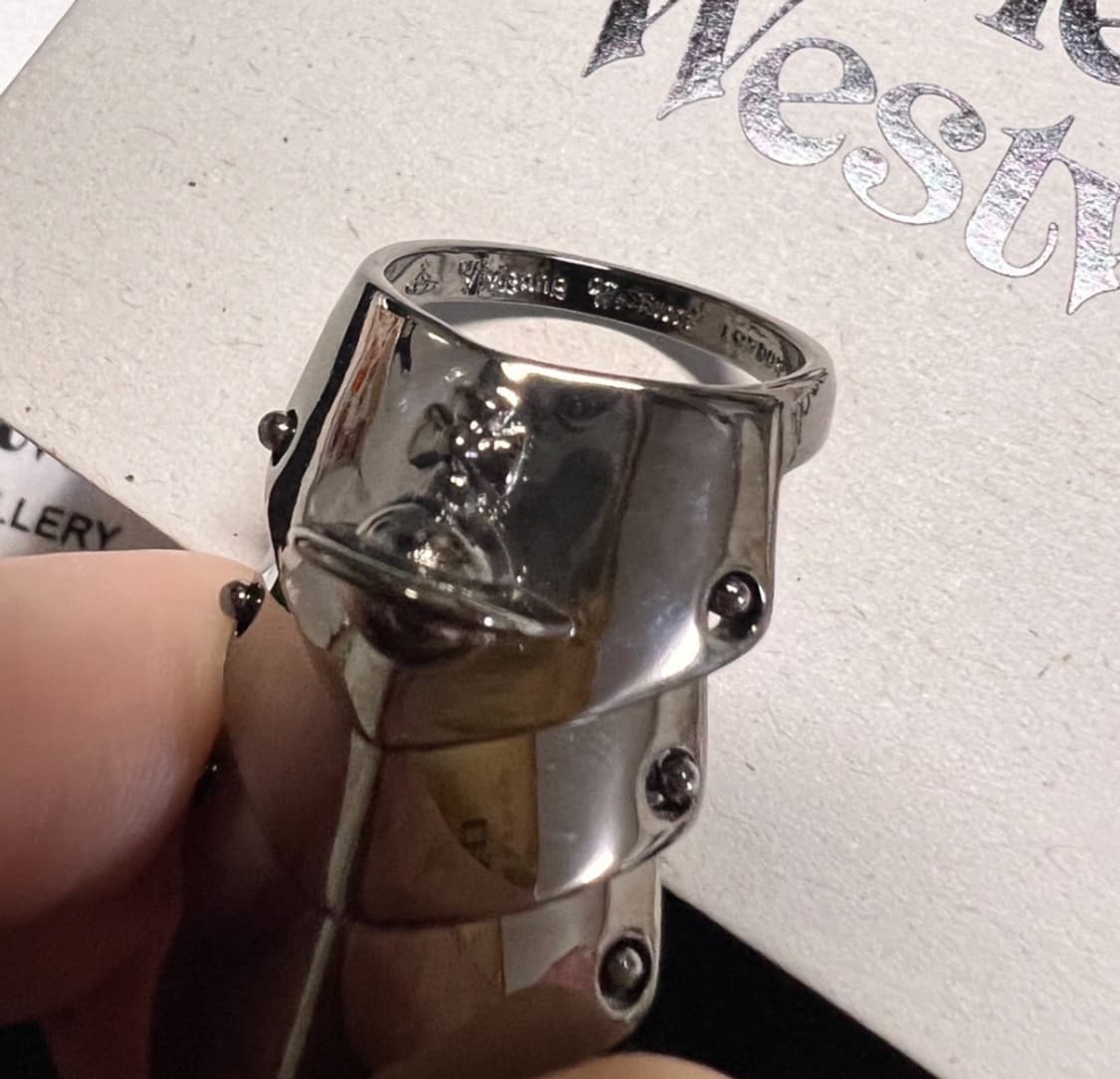 비비안웨스트우드 orb 실버 너클링 반지 상품이미지5