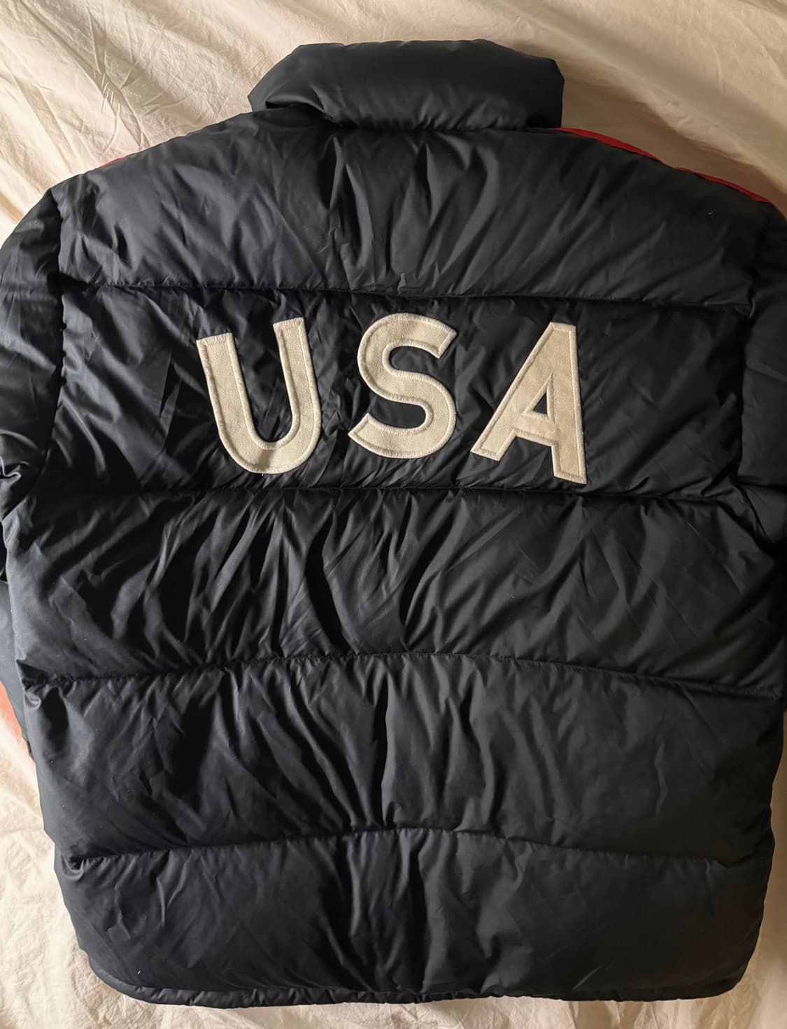 폴로 빅포니 성조기 패딩 블랙 상품이미지3