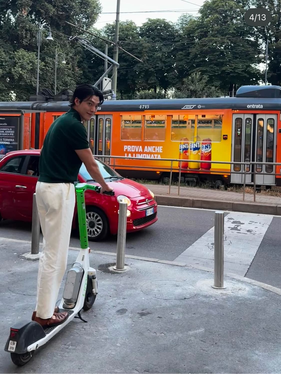 폴로 퍼플라벨 그레고리 실크린넨트라우저 32 상품이미지2