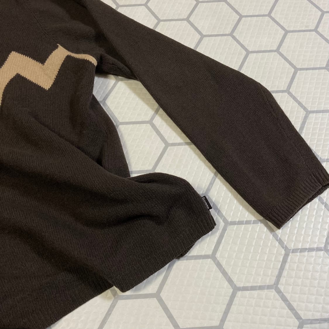 (XL) 슈프림 03FW 찰리브라운 니트 스웨터 브라운 상품이미지6