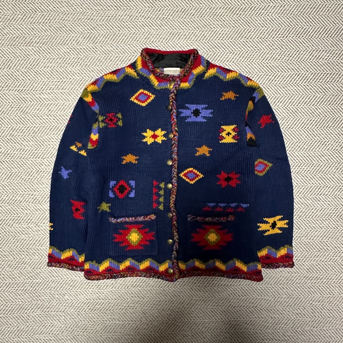 VINTAGE heavy wool knit sweater 상품이미지1