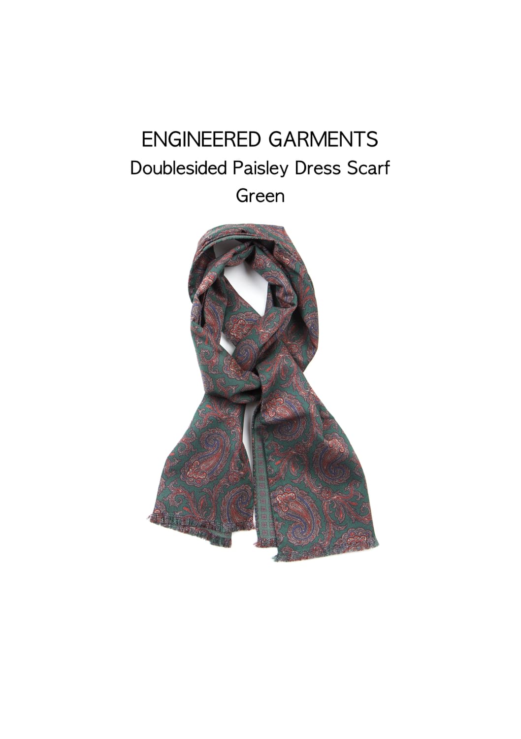 ENGINEERED GARMENTS 더블사이드 페이즐리 드레스 스카프 그 상품이미지1
