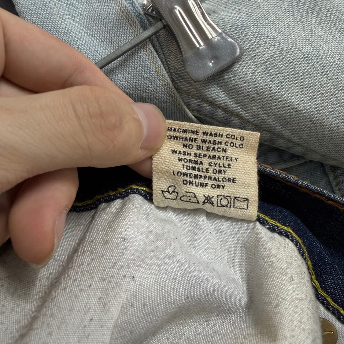 에비수 재팬 페이즐리 빅다이콕 데님 팬츠 상품이미지10