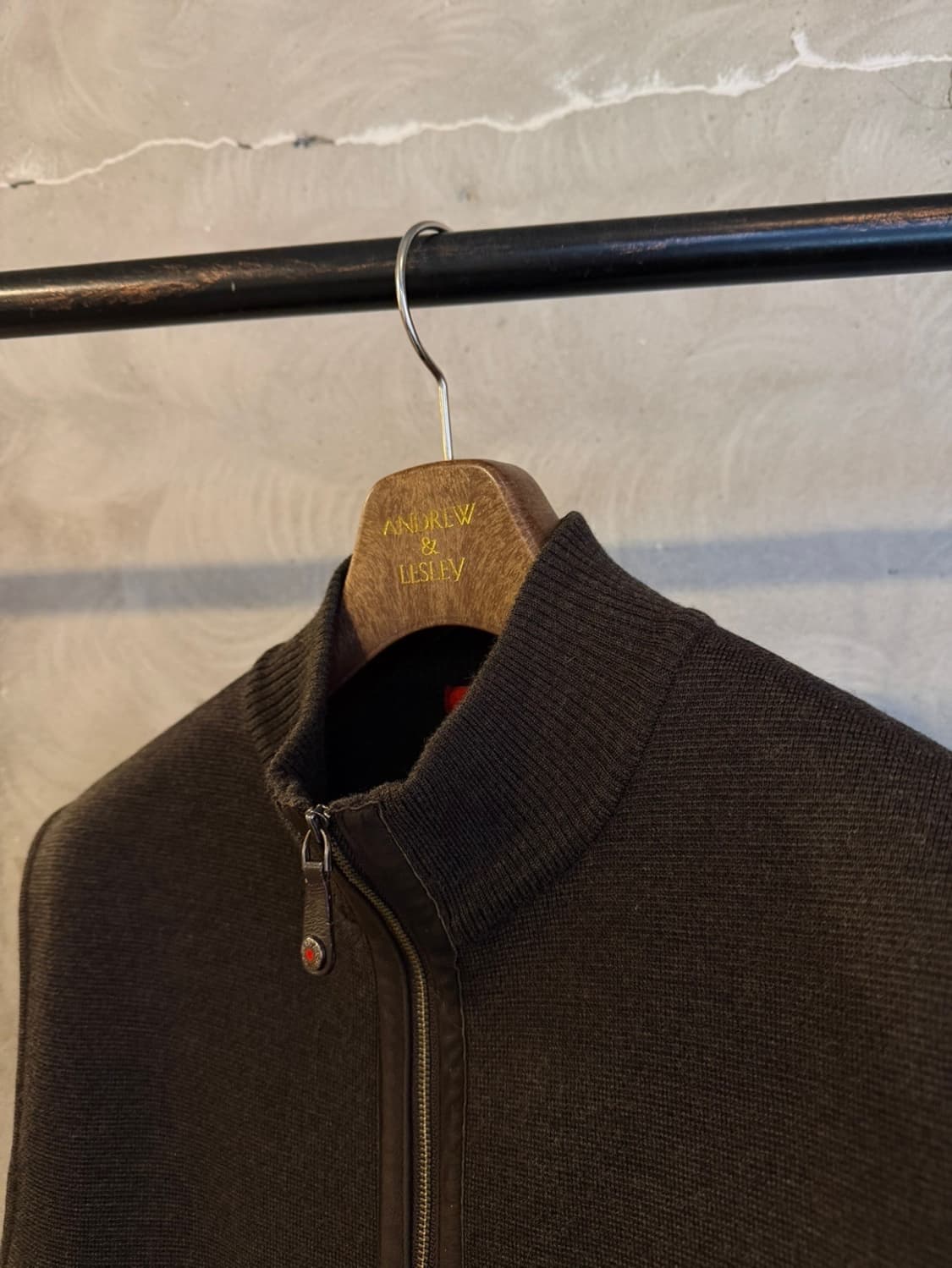 빨질레리 니트짚업 남성100 상품이미지2