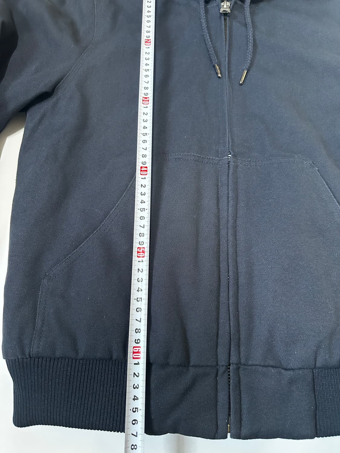 칼하트 네이비 Original denim 블랙 후드 집업 상품이미지9