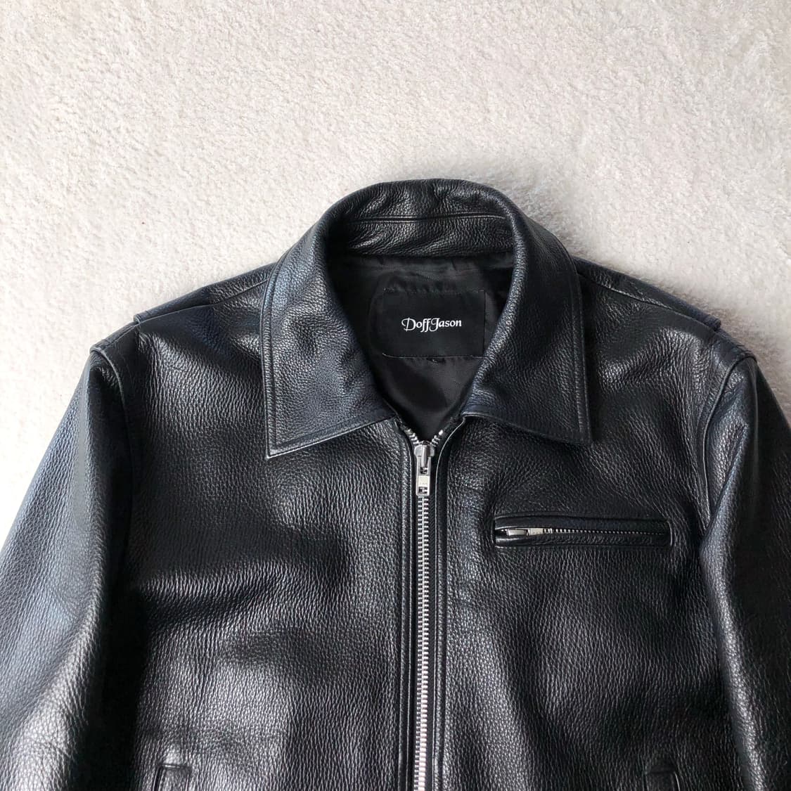도프제이슨 카우하이드 싱글 라이더 자켓 상품이미지3