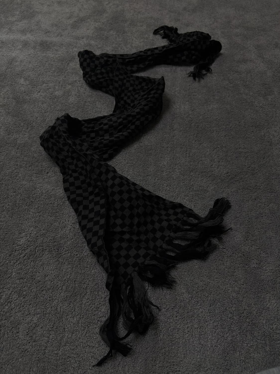 Vintage minimal grunge mood scarf 상품이미지1