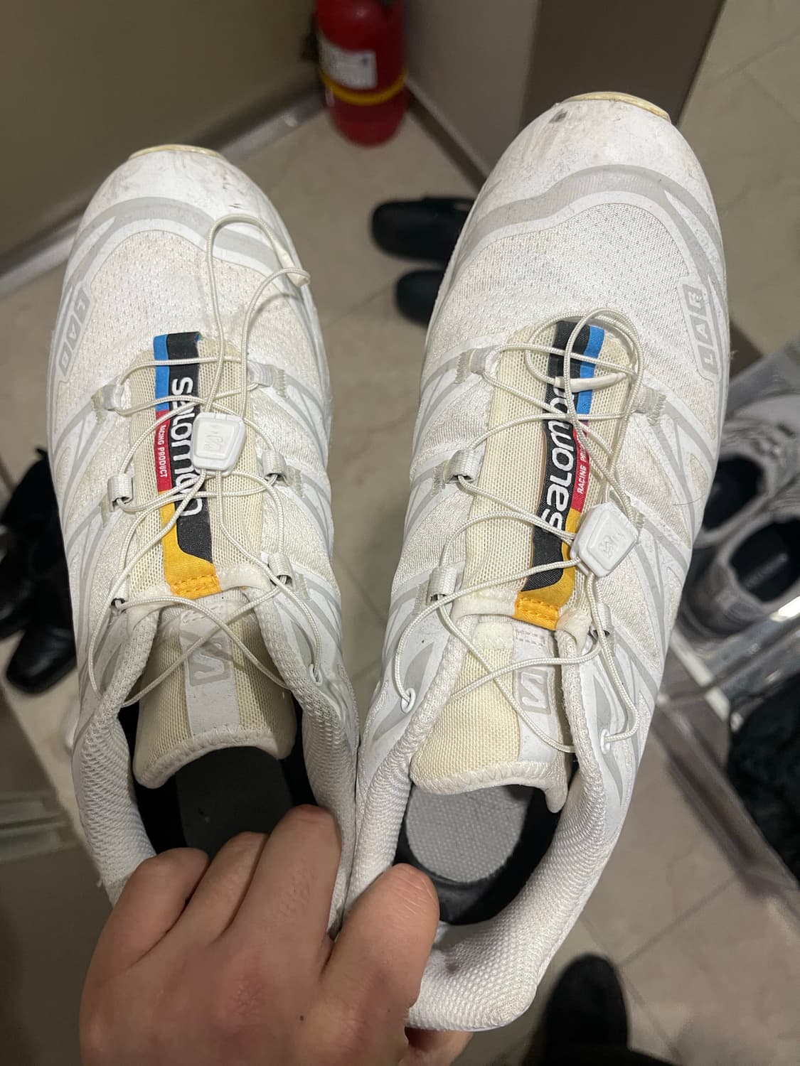 살로몬 xt-6 화이트 275사이즈 상품이미지3