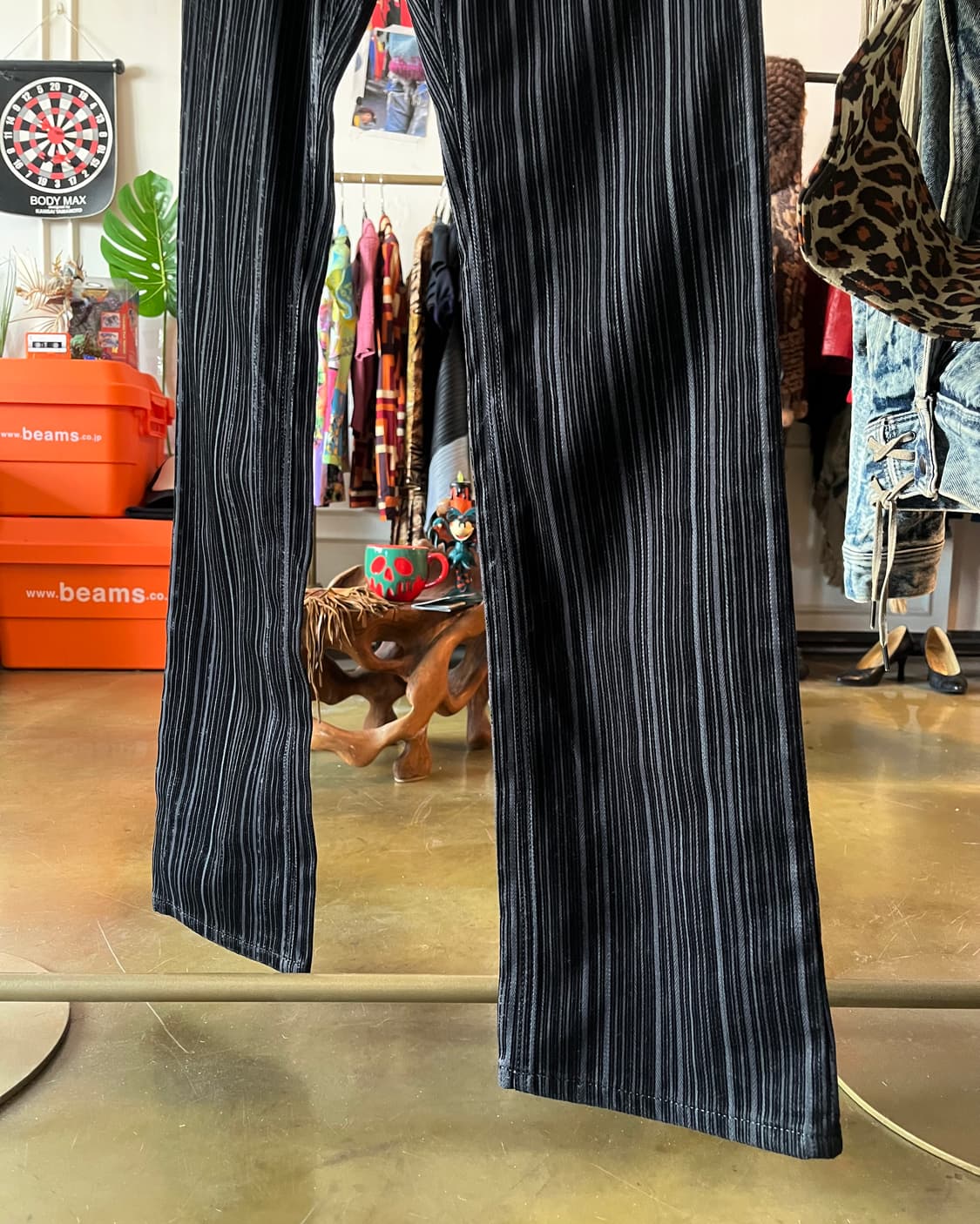 BURBERRY BLACK LABEL Black Stripe Pants 상품이미지4