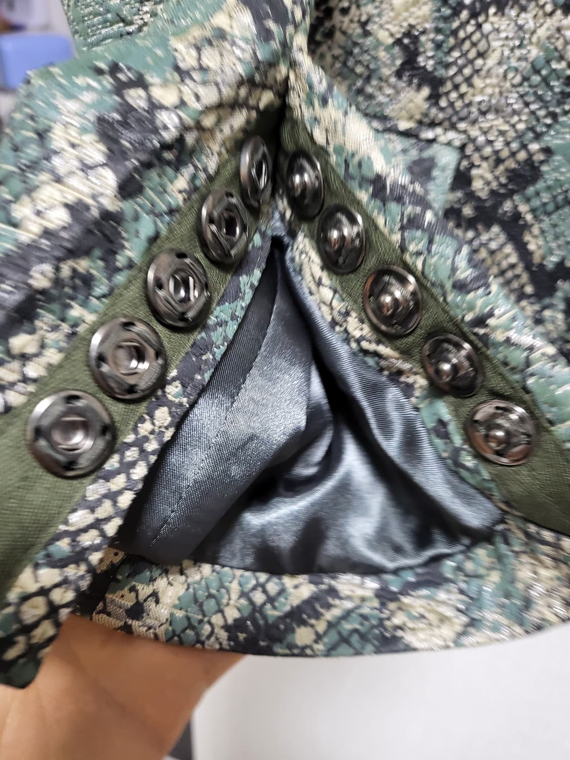 (정품거의새옷)쟈딕앤볼테르 파이톤 패턴 자켓 S 상품이미지4