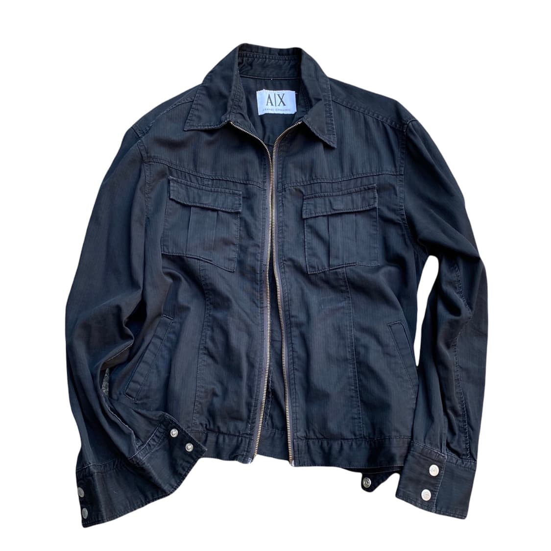 알마니 익스체인지 인클라인 포켓 코튼 자켓 상품이미지1