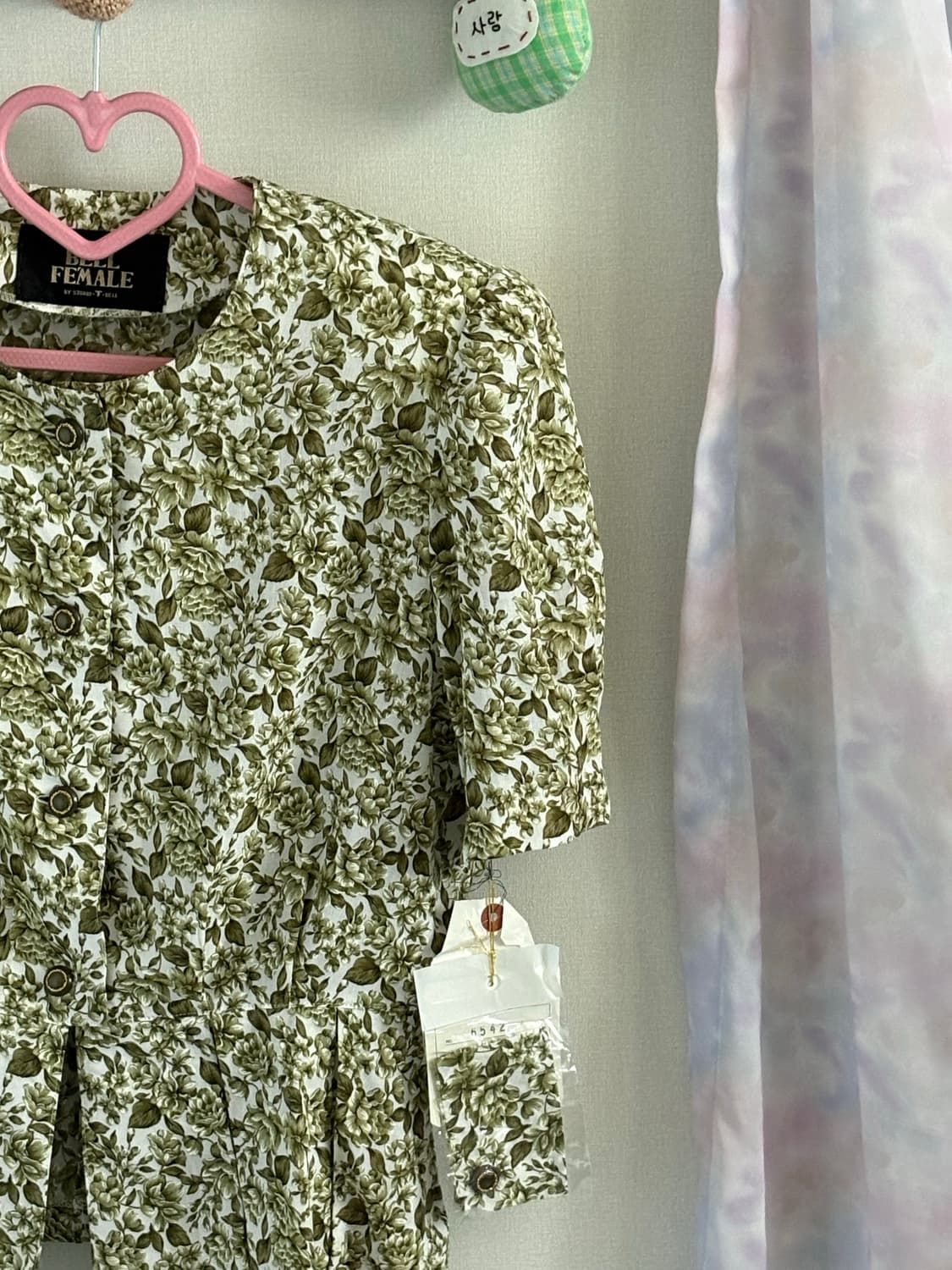 그린 패턴 재킷 상품이미지2