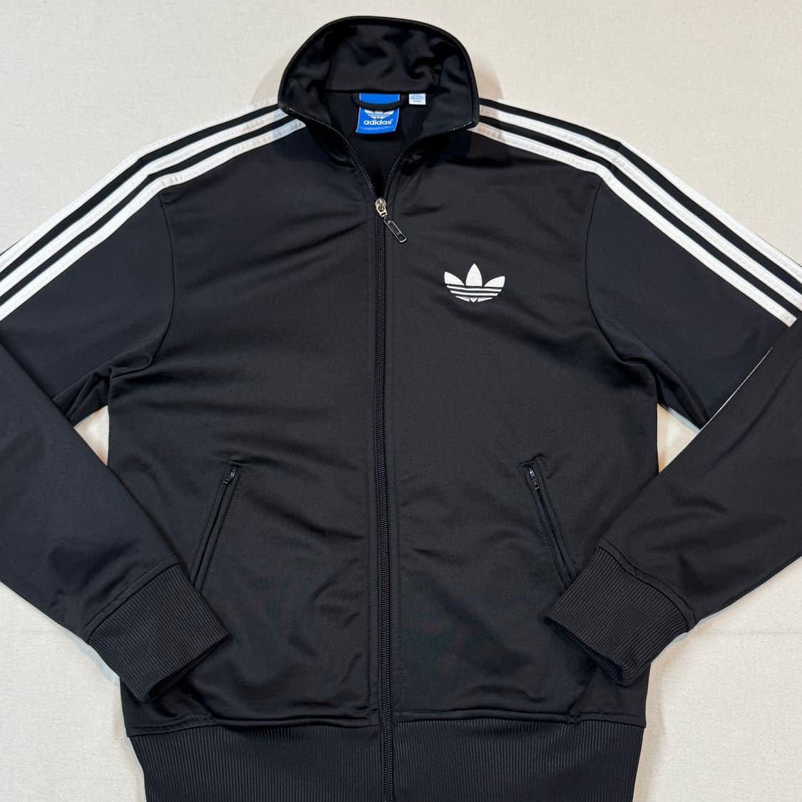 90) 아디다스 파이어버드 삼선 져지 트랙탑 집업 블랙 A12 상품이미지2