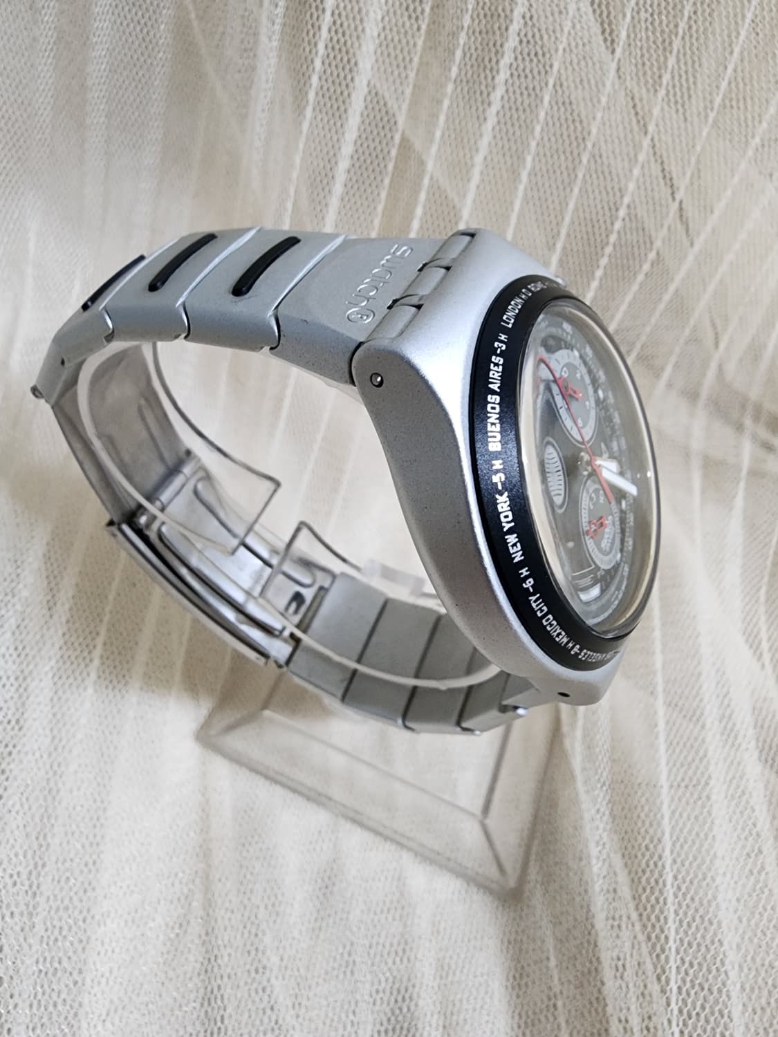 스와치 아이러니 알루미늄 크로노그래프 메탈 시계 상품이미지2