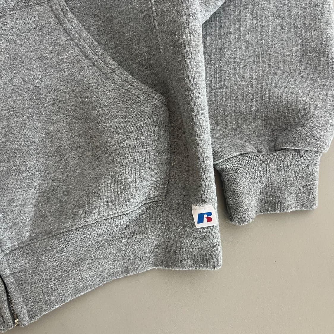 러셀 애슬레틱 스웻 후드집업 그레이 상품이미지2