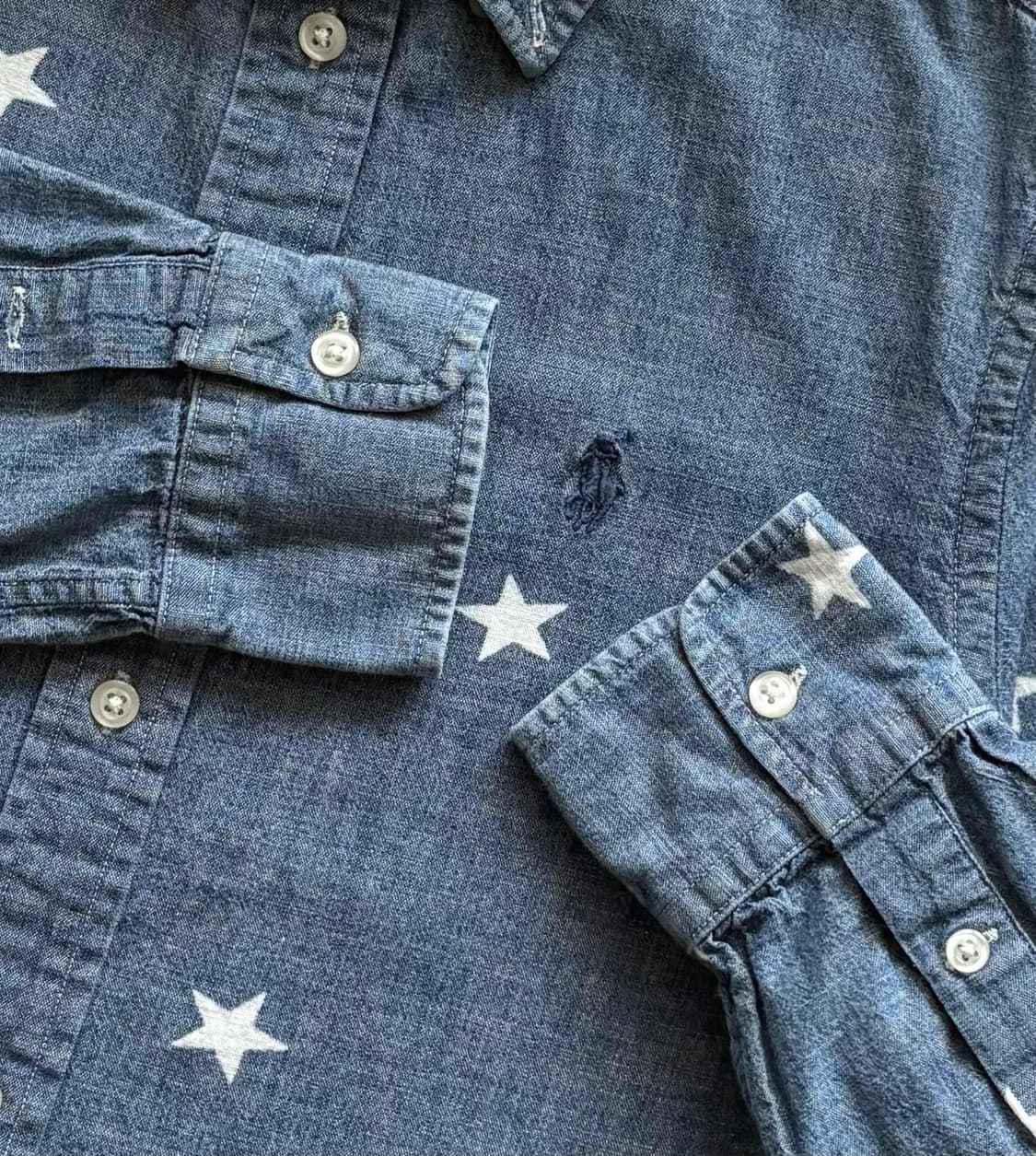 Polo 폴로랄프로렌 샴브레이 스타 셔츠 상품이미지3