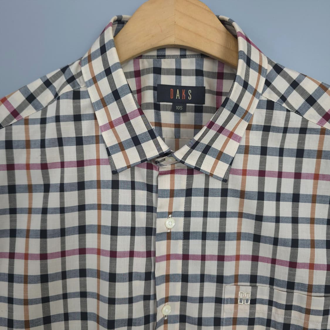 DAKS 체크 반팔셔츠 105 상품이미지2