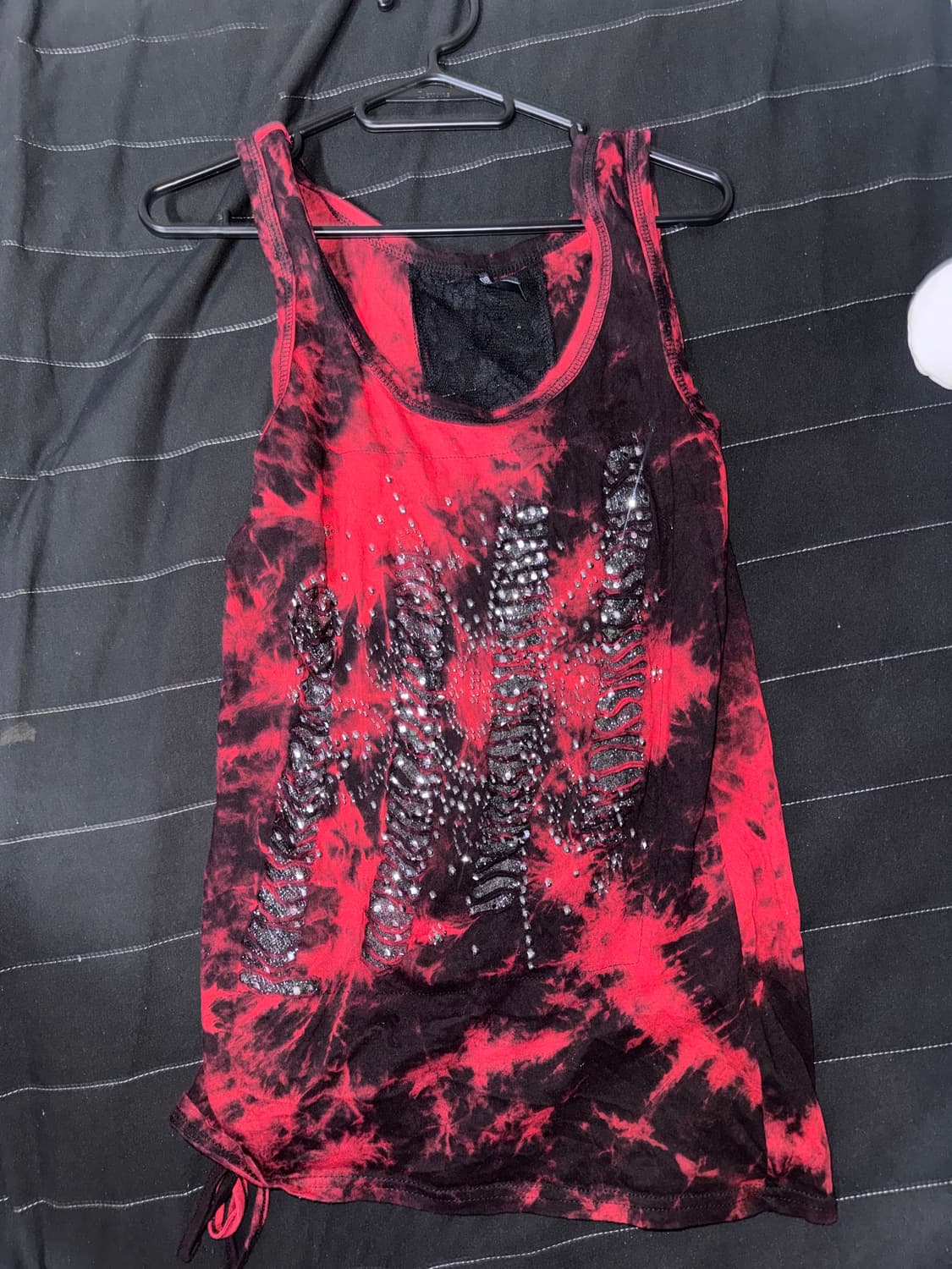 갸루빈티지 펑크룩 큐빅 나시 상품이미지3