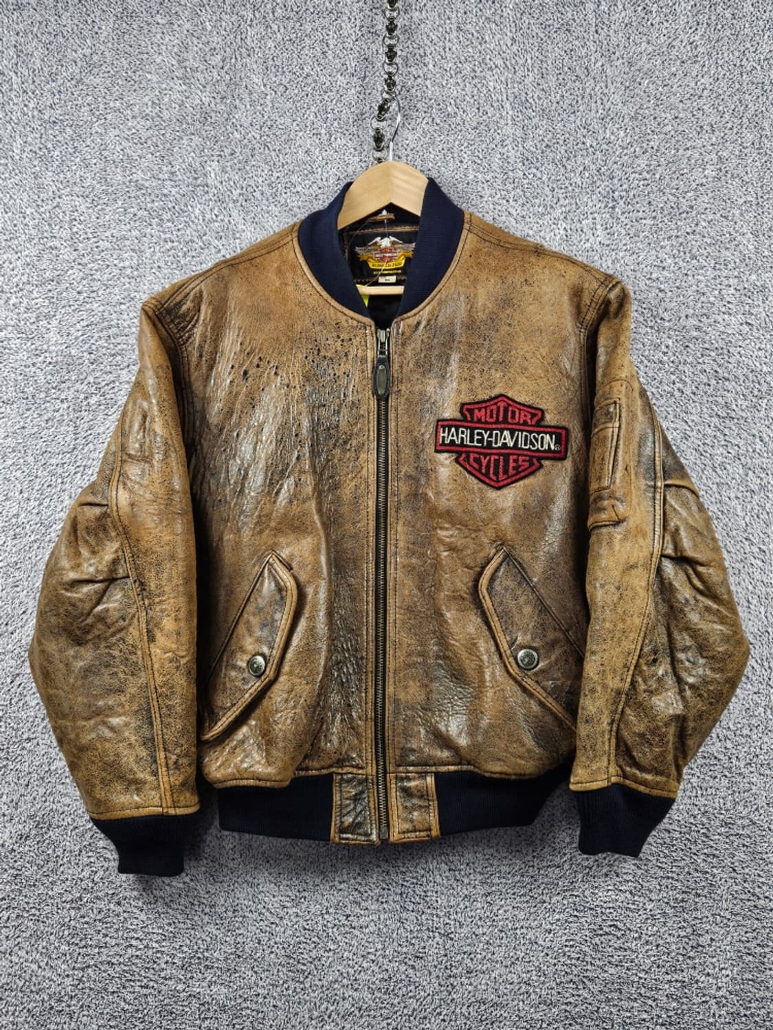 할리데이비슨 모터사이클 스포츠 레더 봄버 자켓 ( M ) / 11136 상품이미지3
